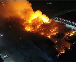 В Подмосковье произошел пожар на складе издательства «Просвещение»